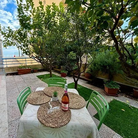 公寓 Fronte Mare Con Giardino Privato, Vicino Monaco 罗克布吕讷-卡普马丹